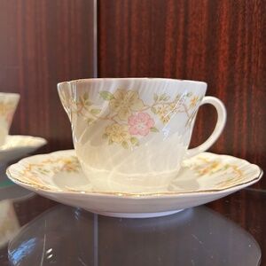 Vintage Rosina China Co. Ltd. Queen's Teacup & Saucer Set